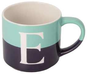 Tazza lettera E blu 400 ml Blend Collection