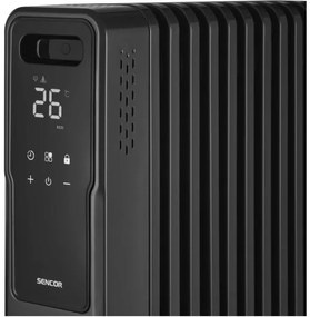 Sencor - Radiatore ad olio con 11 elementi 1000/1200/2400W/230V Wi-Fi nero