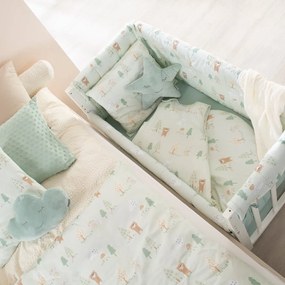 Culla bianca con altezza regolabile e per co-sleeping 90x45 cm Woodland Buddies – Roba