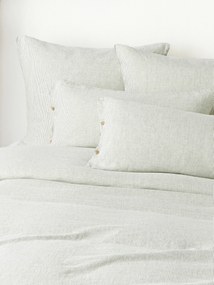 Copripiumino in lino lavato a righe sottili Rinna