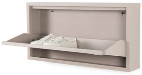 Scarpiera in metallo grigio-beige Billy - Spinder Design