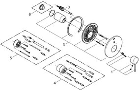 GROHE 19285001 - Miscelatore per vasca ESSENCE, cromo lucido
