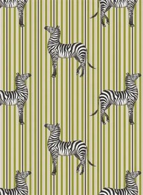 House of Hackney Carta da parati Zeal - Off-White & Chartreuse-Green