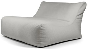 Puof a sacco grigio chiaro con rivestimento in bouclé Sofa Lounge – SLOWDOWN