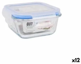 Porta pranzo Ermetico Quttin Quadrato 300 ml (12 Unità)