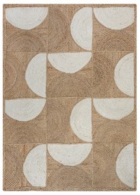 Tappeto di colore naturale/avorio in iuta tessuto a mano 120x170 cm Eclipse – Flair Rugs