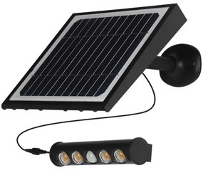 Lampada solare da parete LED 8W 3,7V IP65 3000K 4000mAh con sensore