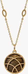 Collana placcata oro con pietre preziose Etienne