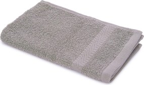 Asciugamano ospite 30x50 cm cotone Basik grigio