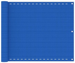 Paravento Da Balcone Blu 75x500 Cm İn Hdpe /
