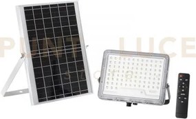 Proiettore glaser 1800lm 3000k con pannello solare batteria 3.2v 15...