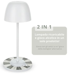 Lampada da tavolo touch con gioco alcolico 28 cm
