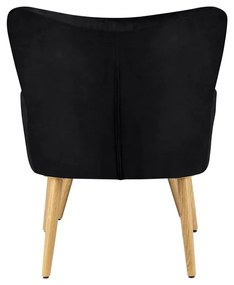 Poltrona in velluto nero Coco - Støraa