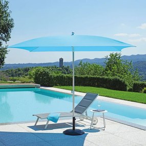 Ombrellone a palo centrale G 966 L 250 x 250 cm con telo blu