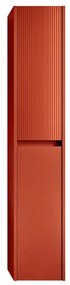 Colonna per mobile bagno Niwa 2 ante P 27 x L 30 x H 160 cm laccato opaco paprika con vetro cannettato