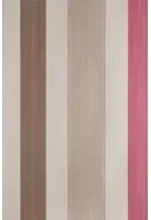 Farrow & Ball Carta da parati Chromatic Stripe - Elephant's Breath/ Brinjal/ Charleston Gray/ Middleton Pink