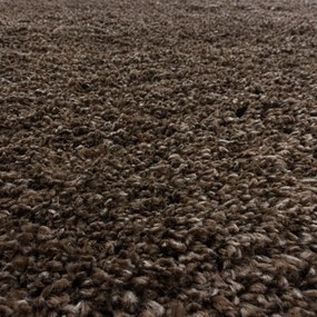 Tappeto marrone scuro 80x150 cm Fluffy - Ayyildiz Carpets