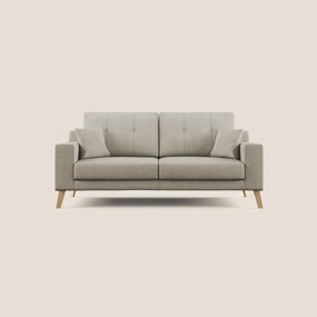 Danish divano moderno in tessuto morbido impermeabile T02 panna 146 cm