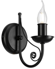 Applique DONATO 1xE14/40W/230V nero