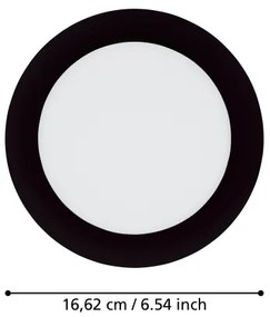 Eglo 31744 - Lampada da bagno LED dimmerabile FUEVA-Z 10,5W/230V IP44 nero