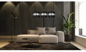 Lampadario a sospensione con filo CORAL 3xE27/60W/230V nero