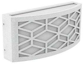 Applique Slim per Esterni con Griglia decorativa IP65 - E27 Bianca Colore del corpo Bianco