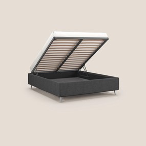 Febe sommier compatto con grande capienza del contenitore in tessuto impermeabile T03 grigio