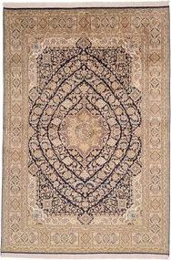 Cashmere Silk Tappeto 220 x 150 (Indian) Annodato A Mano