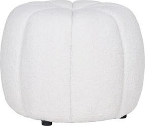 Sgabello in tessuto bouclé bianco Paisley - House Nordic