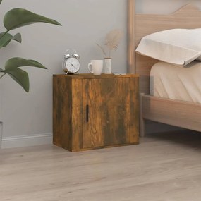 Comodino A Muro Rovere Fumo 50x30x47 Cm /
