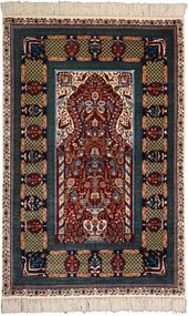 Hereke Tappeto orientale 120 x 180 Verde (Cina) Annodato A Mano