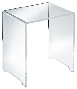 Sgabello Bagno TlBath "Flesso Plexi" Trasparente