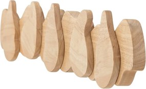 Appendiabiti da parete di colore naturale in cauciù Ross - Bloomingville