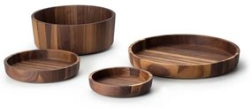 Continente C4233 - Ciotola in legno 20x4,3 cm in legno di noce