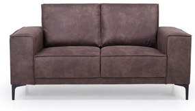 Divano marrone con rivestimento in finta pelle 164 cm Copenhagen – Scandic