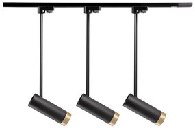 Faretto per sistema a binario PORTO 3xGU10/10W/230V nero