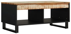 Tavolino da salotto 90x50x40 cm in legno massello di recupero