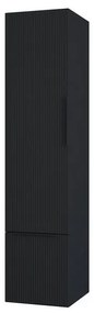 Colonna per mobile bagno Modula BADEN HAUS 1 cassetto 1 anta P 38 x L 35 x H 150 cm nero opaco