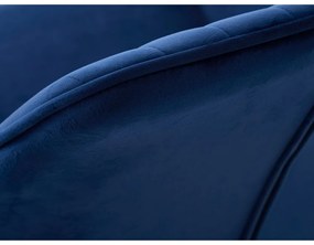 Set di sedie da pranzo blu scuro in imbottito con braccioli 2 pz Nolan Stripe – Unique Furniture