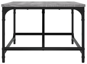 Tavolino da salotto grigio sonoma 75x50x35 cm legno multistrato