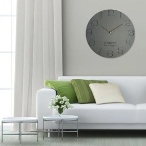 Orologio elegante grigio per soggiorno