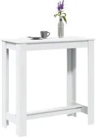 Tavolo da Bar Bianco 102x50x103,5 cm in Legno Multistrato 854409