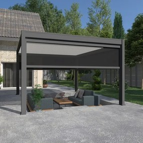 Pergola bioclimatica Ombréa autoportante 4x4M in alluminio