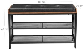 Scarpiera DAVOR marrone/nera