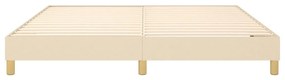 Giroletto a molle crema 180x200 cm in tessuto
