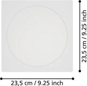 Eglo 901402 - Plafoniera LED da incasso FUEVA LED/18,5W/230V 21,6x21,6 cm bianco