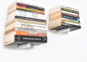 SET 2x Mensola da parete 15x21 cm nero/bianco