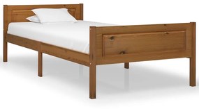 Giroletto İn Legno Massello Di Pino Marrone Ambrato 90x200 Cm /
