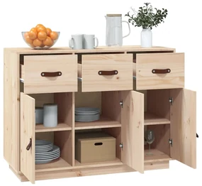 Credenza 100x40x75 cm in legno massello di pino