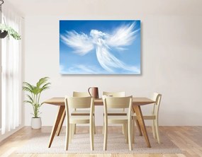 Quadro su tela – Figura d'angelo tra le nuvole